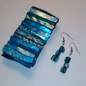 Turquoise Bracelet & Earings Set